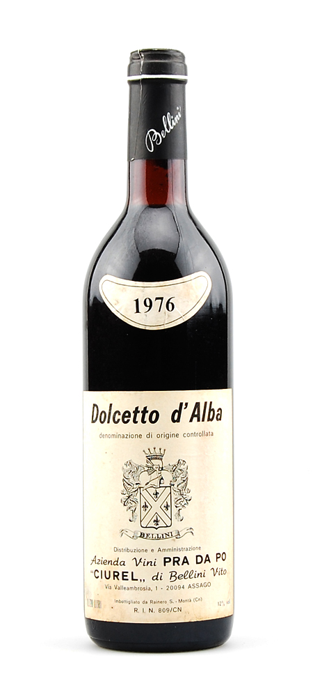 Wein 1976 Dolcetto d-Alba Pra da Po Ciurel di Bellini