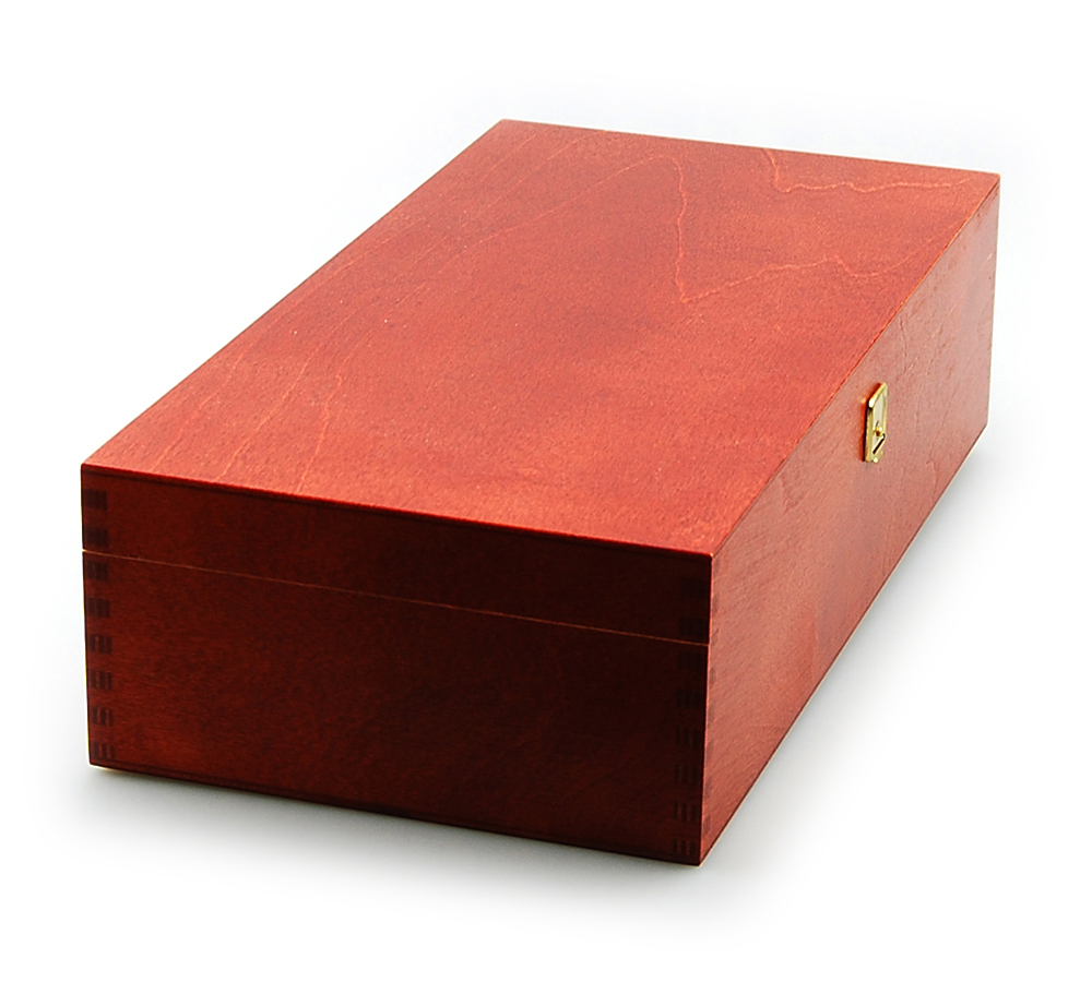 Holzkassette für 2 Flaschen