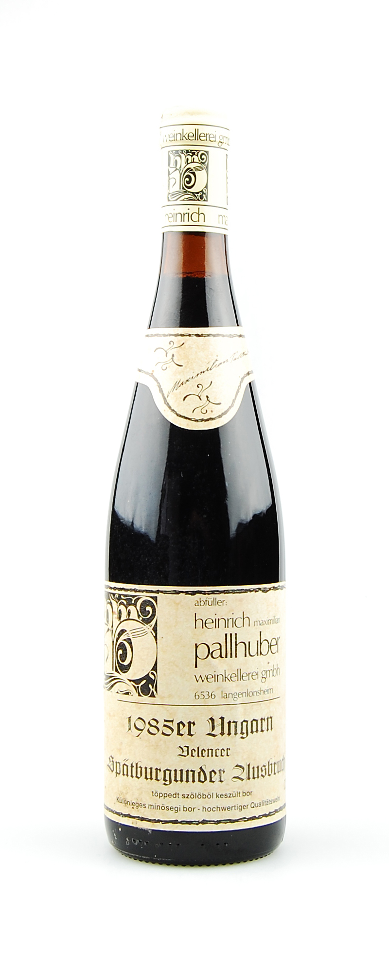 Wein 1985 Belencer Spätburgunder Ausbruch