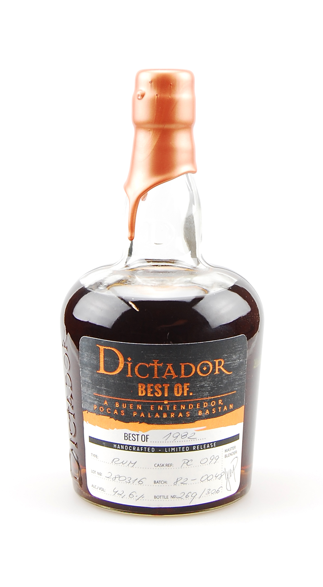 Rum 1982 Dictador Vintage Single Cask 34 Jahre
