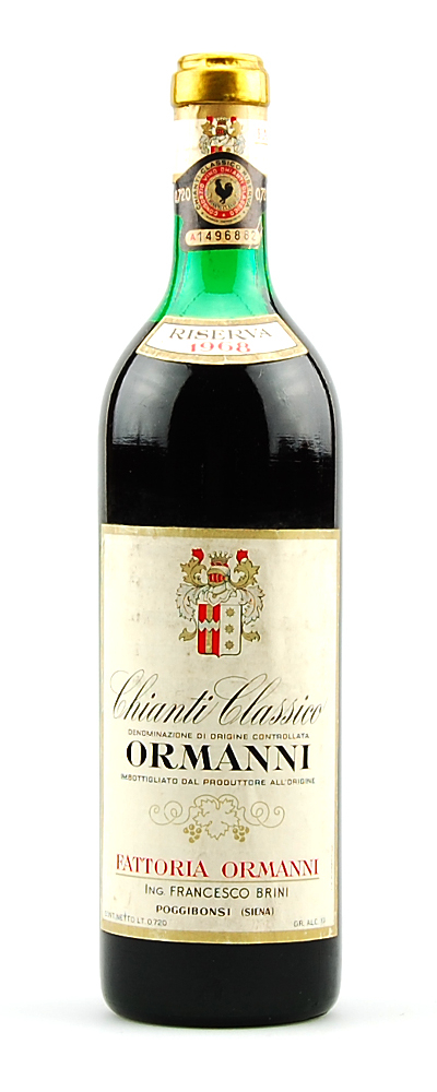 Wein 1968 Chianti Classico Riserva Fattoria Ormanni