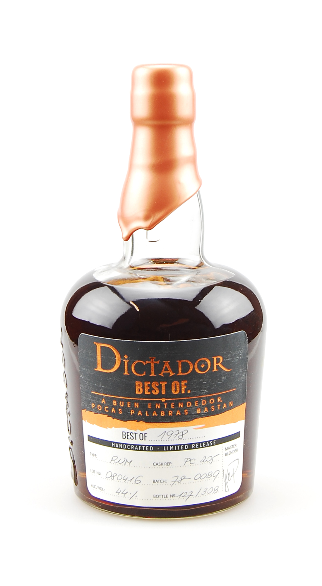 Rum 1978 Dictador Vintage Single Cask 38 Jahre