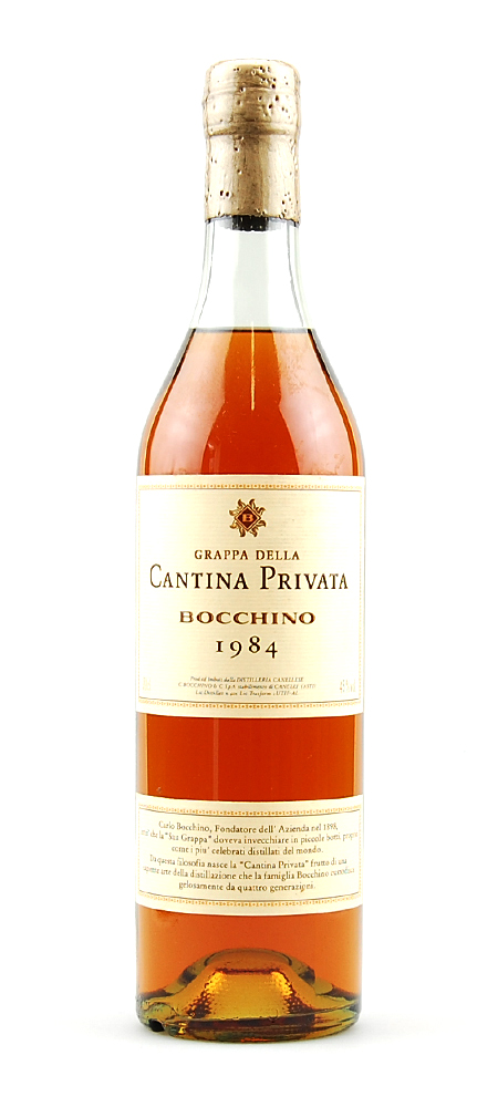 Grappa 1984 della Cantina Privata Bocchino
