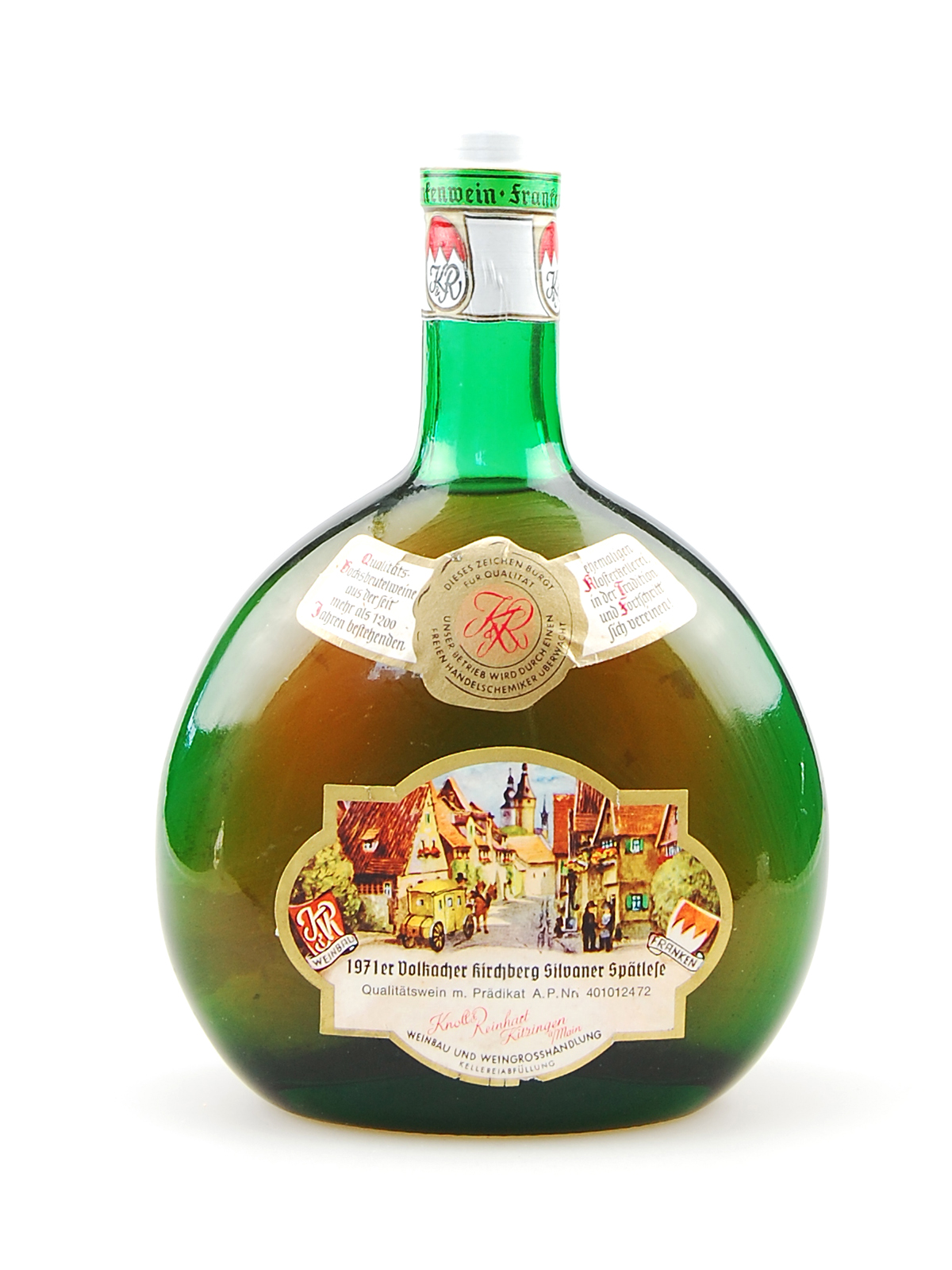 Wein 1971 Volkacher Kirchberg Silvaner Spätlese