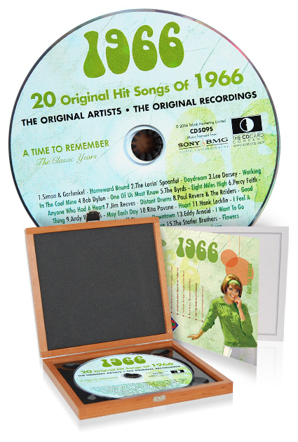 CD 1966 Musik-Hits in Luxusbox