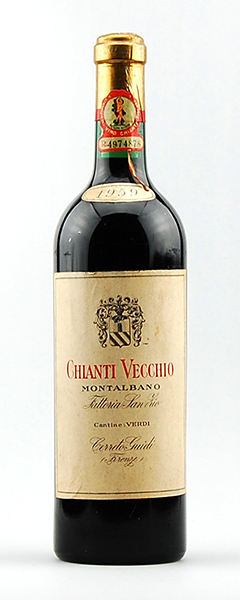 Wein 1959 Chianti Montalbano Vecchio Cantine Verdi