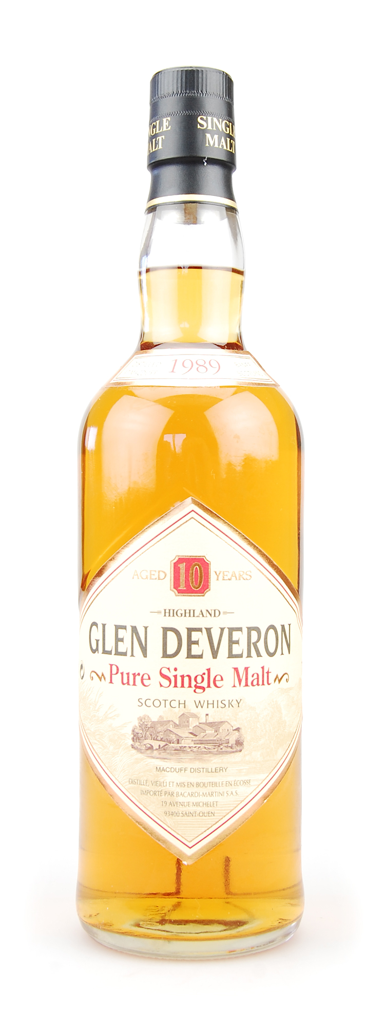 Whisky 1989 Glen Deveron 10 years old Single Malt in Tubo