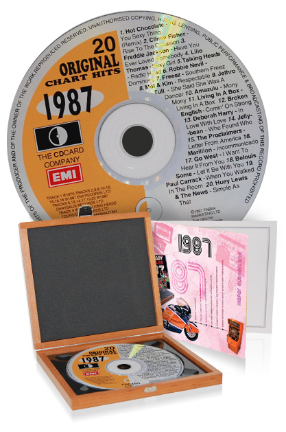 CD 1987 Musik-Hits in Luxusbox