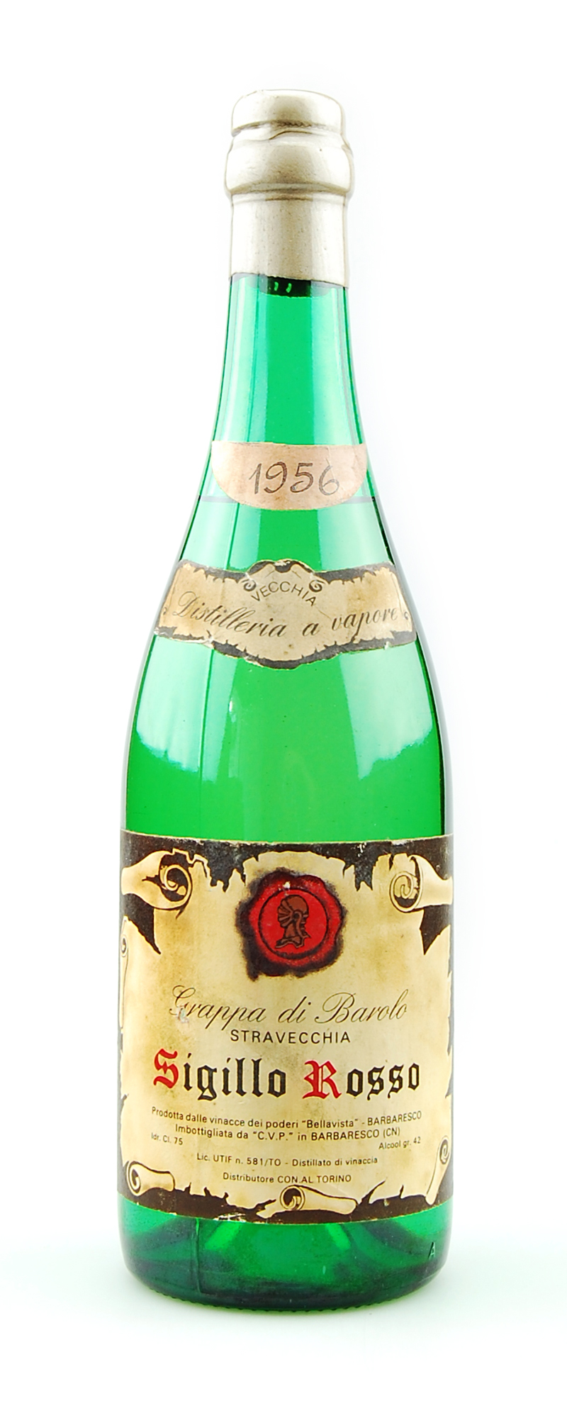 Grappa 1956 di Barolo Stravecchia Sigillo Rosso