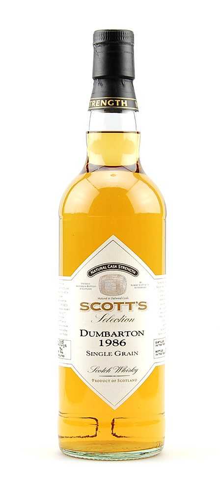 Whisky 1986 Dumbarton Single Grain Scotch Whisky