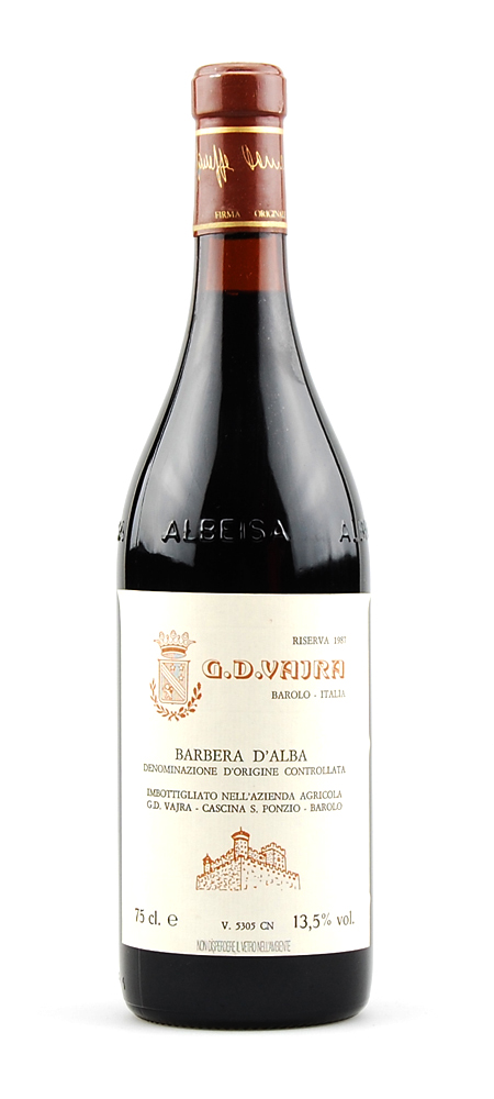 Wein 1987 Barbera d-Alba Riserva Vajra