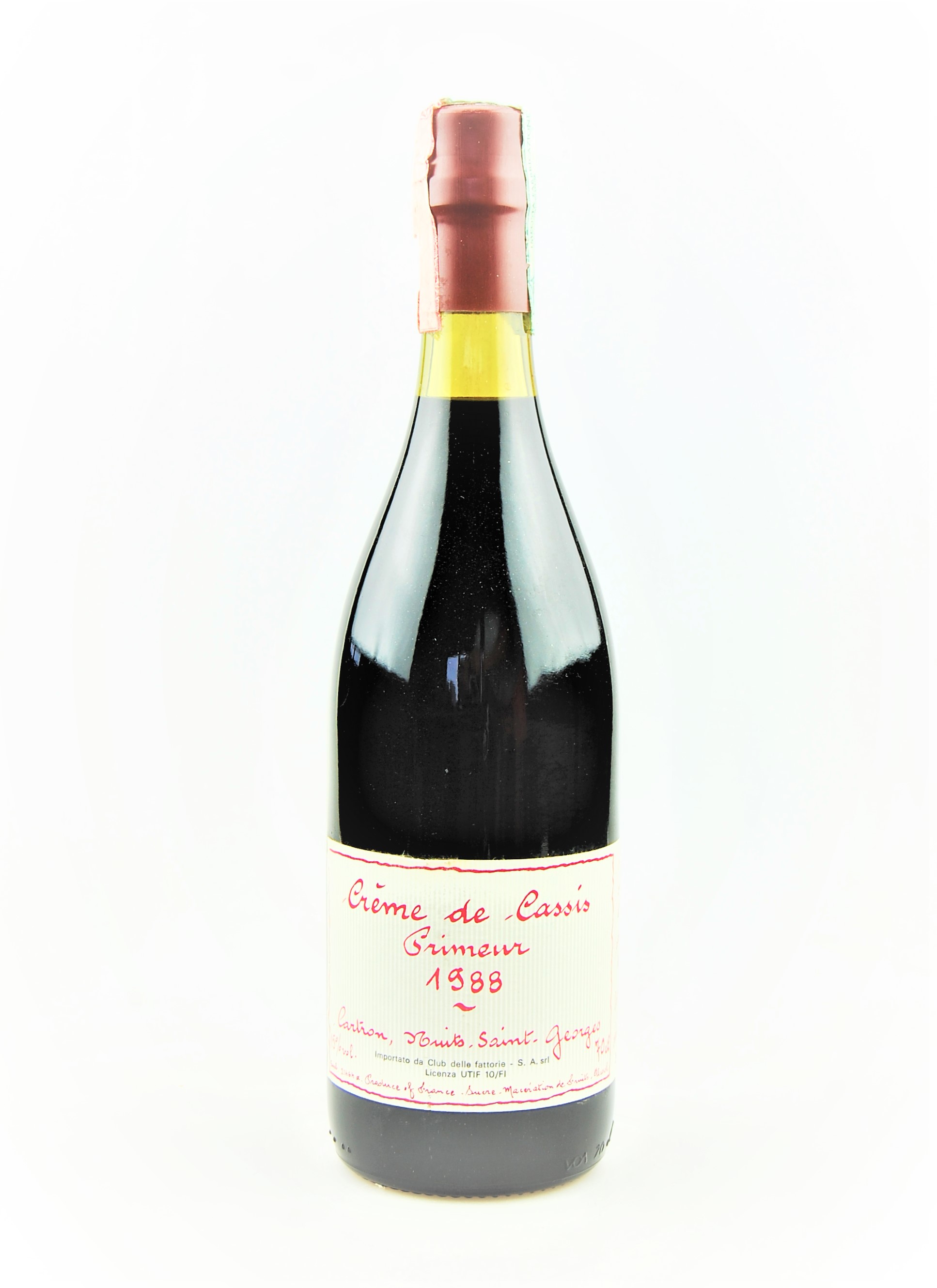Obstlikör 1988 Creme de Cassis Primeur Cartron