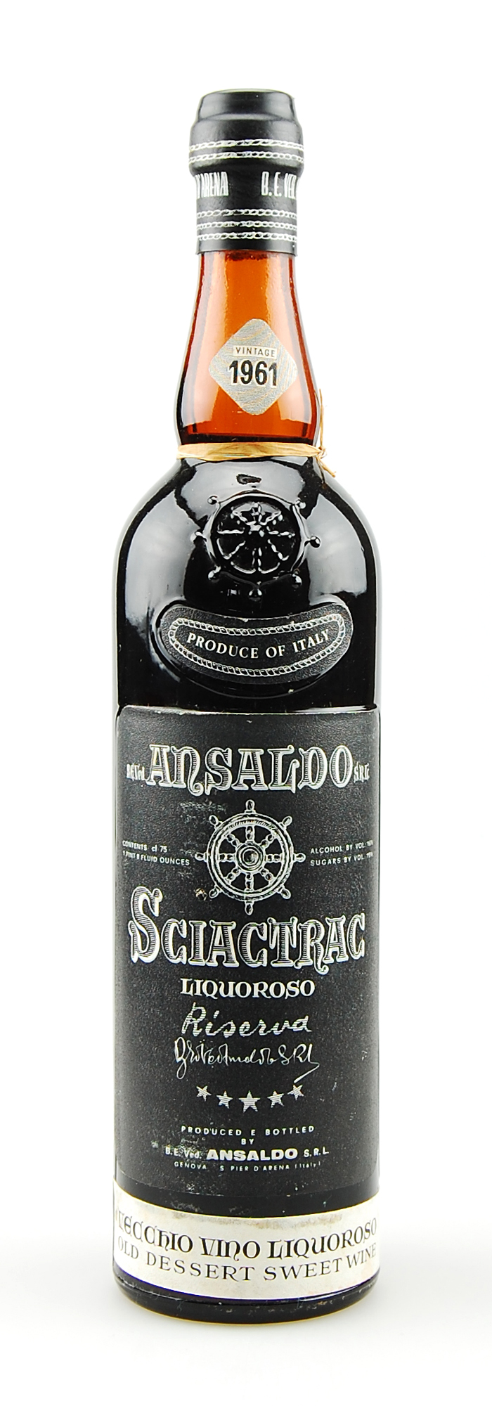 Wein 1961 Ansaldo Sciactrac Liquoroso Riserva