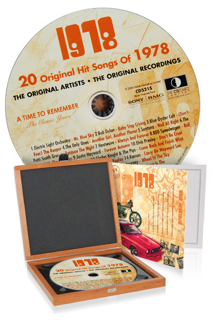 CD 1978 Musik-Hits in Luxusbox