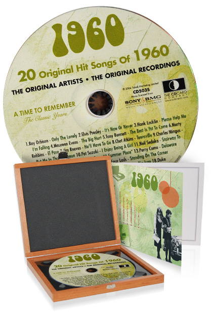 CD 1960 Musik-Hits in Luxusbox