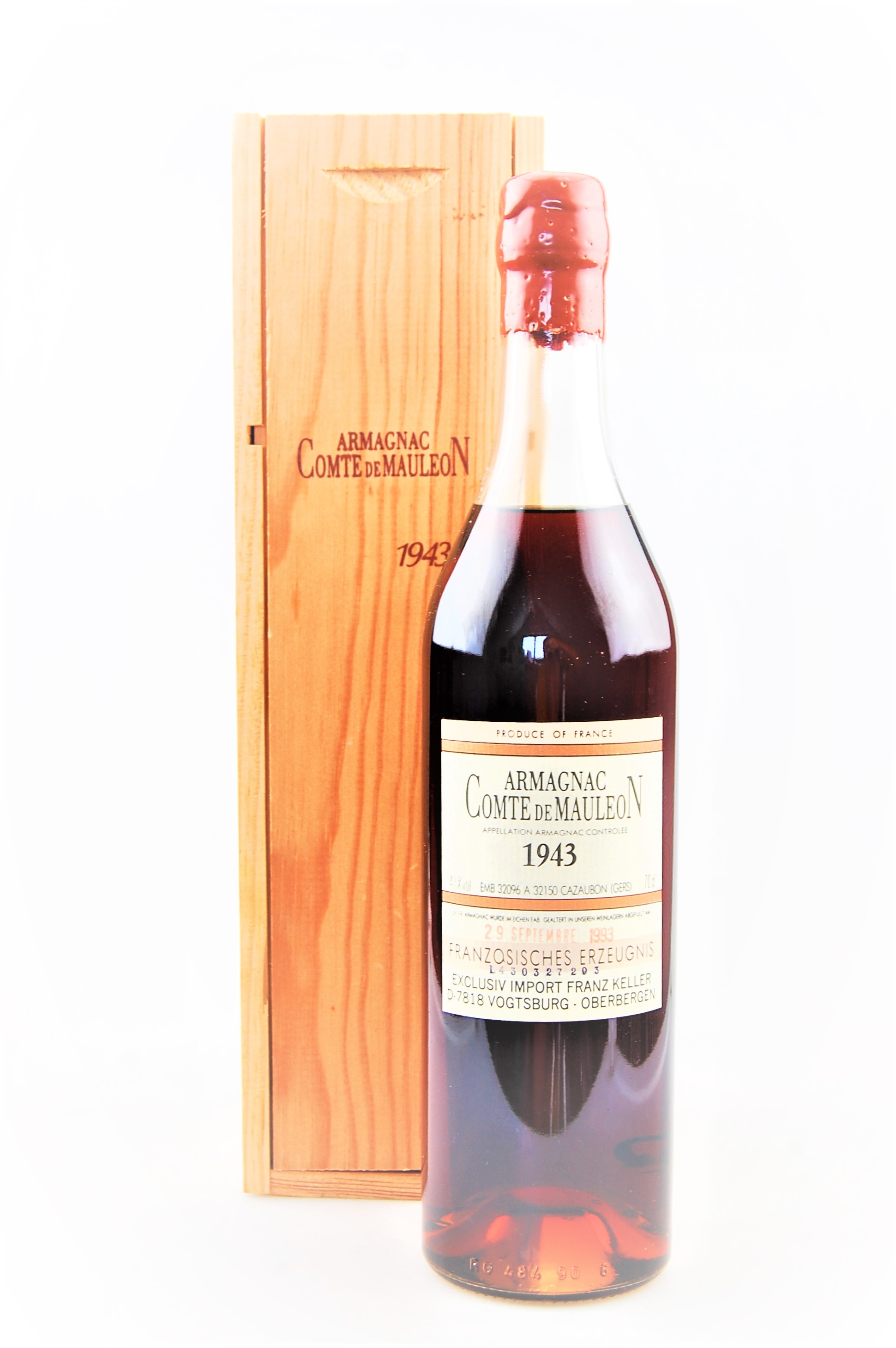 Armagnac 1943 Armagnac Comte de Mauleon - Tipp!!