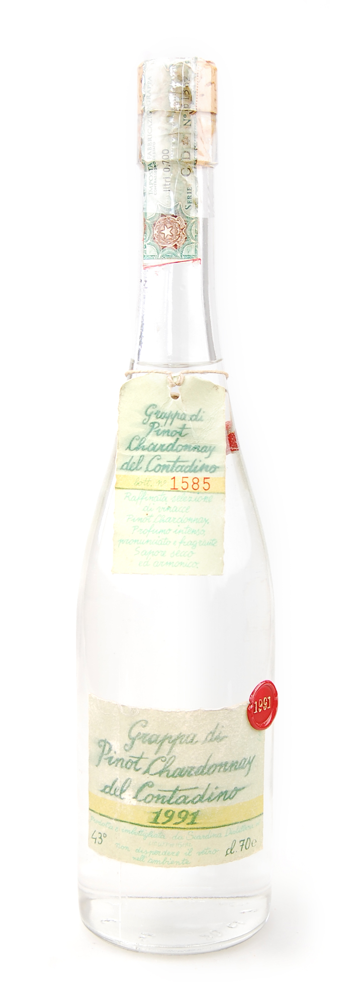 Grappa 1991 di Pinot Chardonnay del Contadino