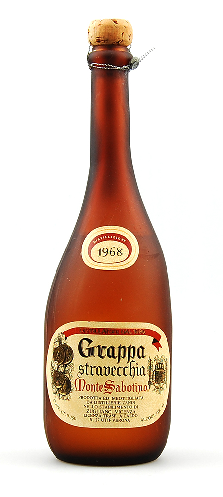 Grappa 1968 Monte Sabotino Stravecchia Zanin