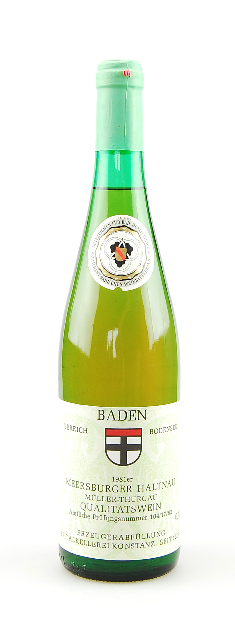Wein 1981 Mersburger Haltnau Müller-Thurgau