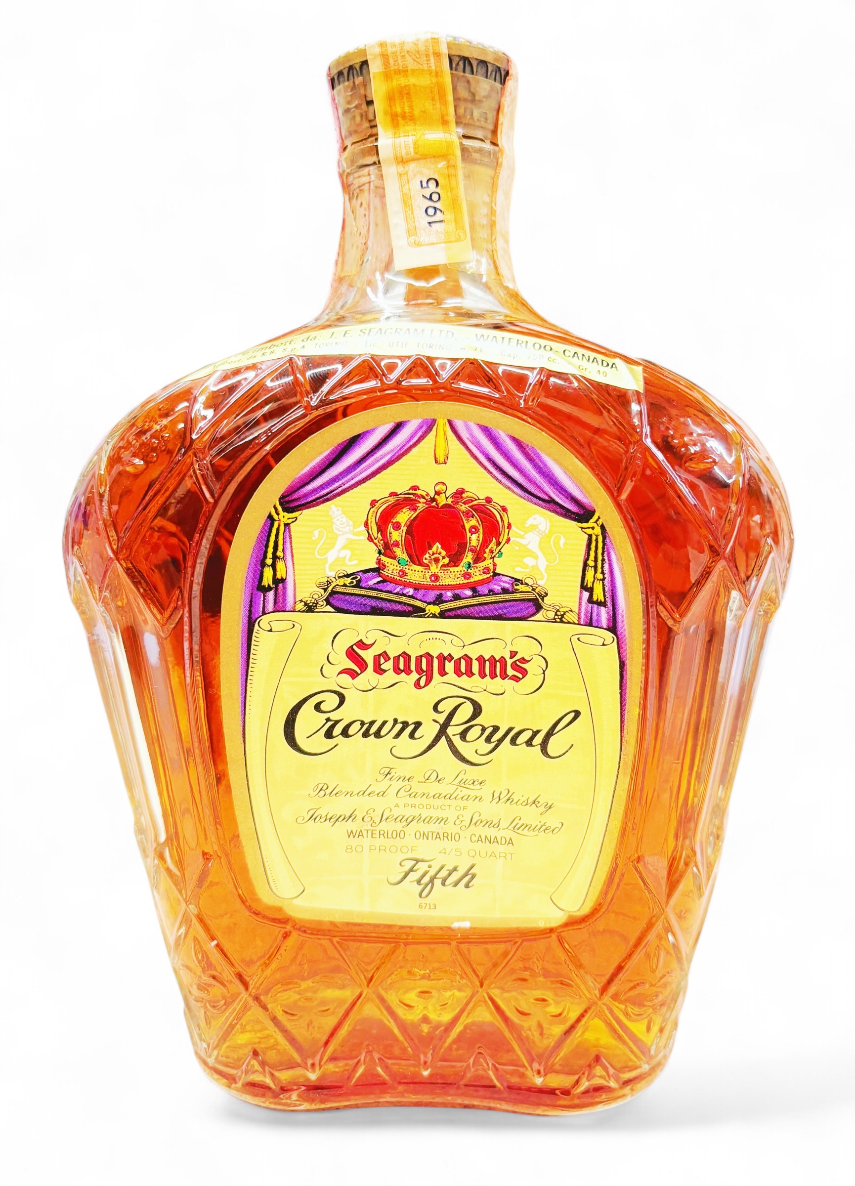 Whisky 1965 Seagram´s Crown Royal Blended Whisky