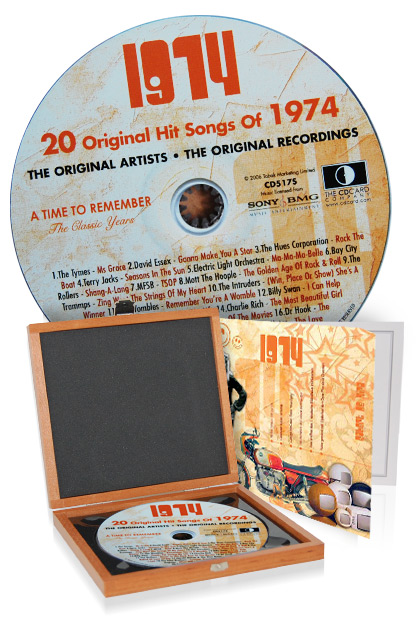 CD 1974 Musik-Hits in Luxusbox