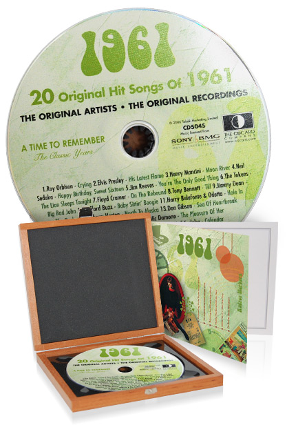 CD 1961 Musik-Hits in Luxusbox