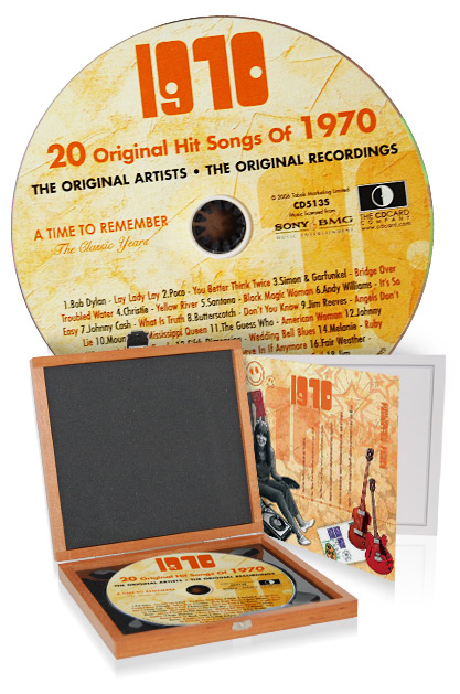 CD 1970 Musik-Hits in Luxusbox