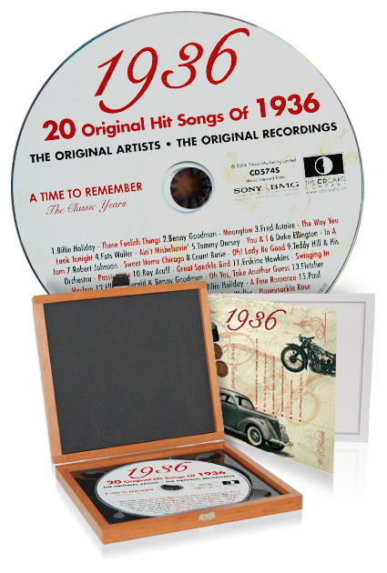 CD 1936 Musik-Hits in Luxusbox