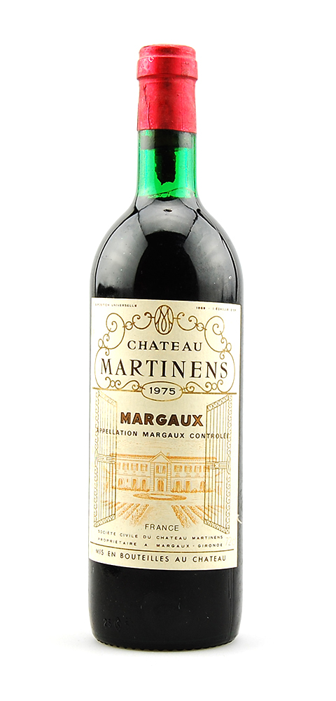 Wein 1975 Chateau Martinens Appelation Margaux
