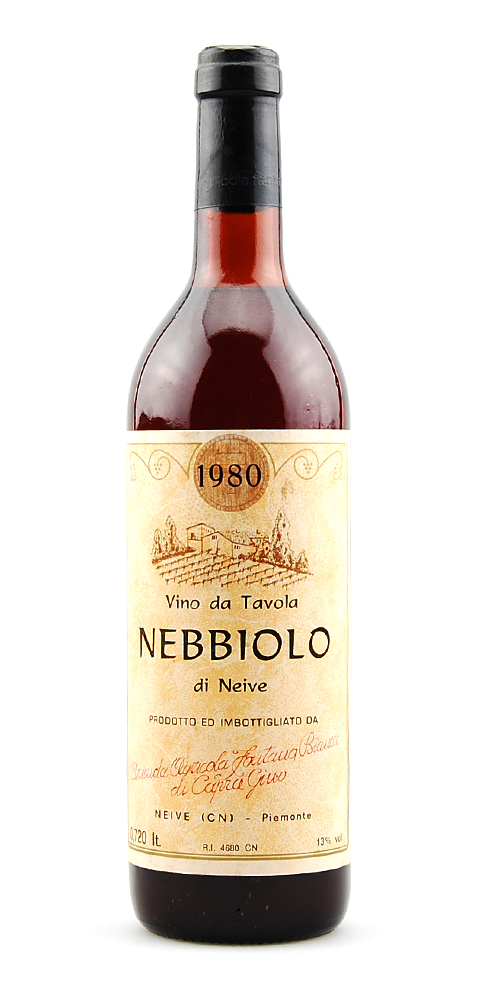 Wein 1980 Nebbiolo d´Neive Fontana Bianco