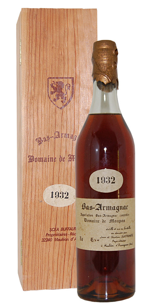 Armagnac 1932 Bas-Armagnac Domaine de Maupas