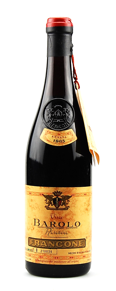 Wein 1965 Barolo Francone Riserva Numerata