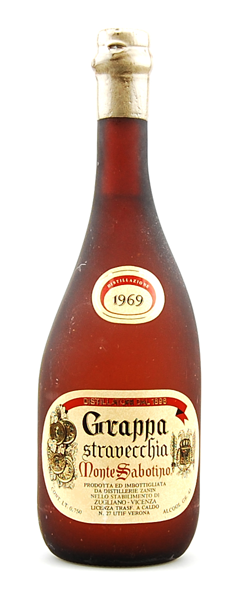 Grappa 1969 Monte Sabotino Stravecchia Zanin