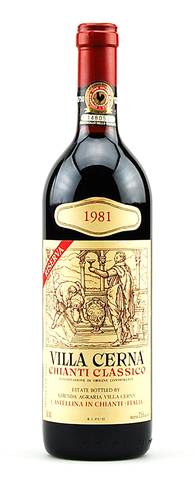 Wein 1981 Chianti Classico Riserva Villa Cerna