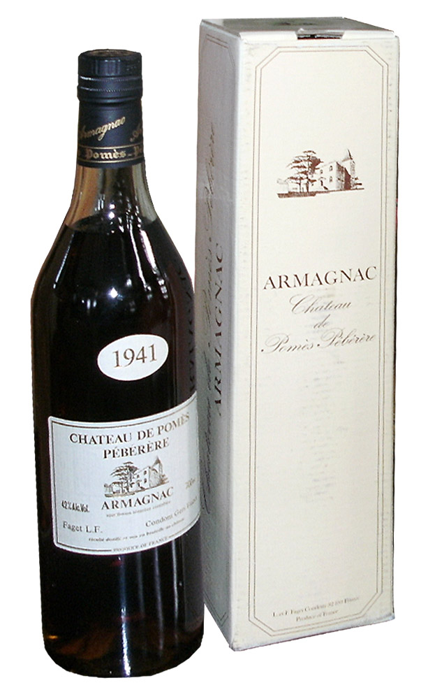 Armagnac 1941 Chateau de Pomes Peberere