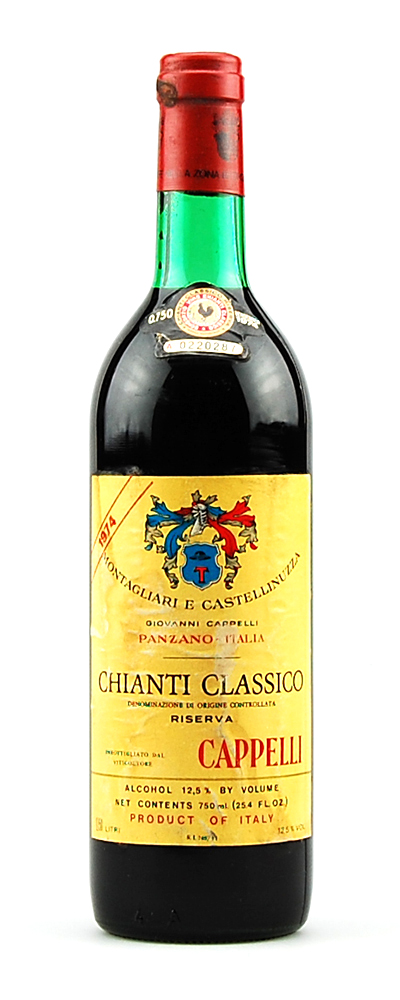 Wein 1974 Chianti Classico Riserva Montagliari Cappelli