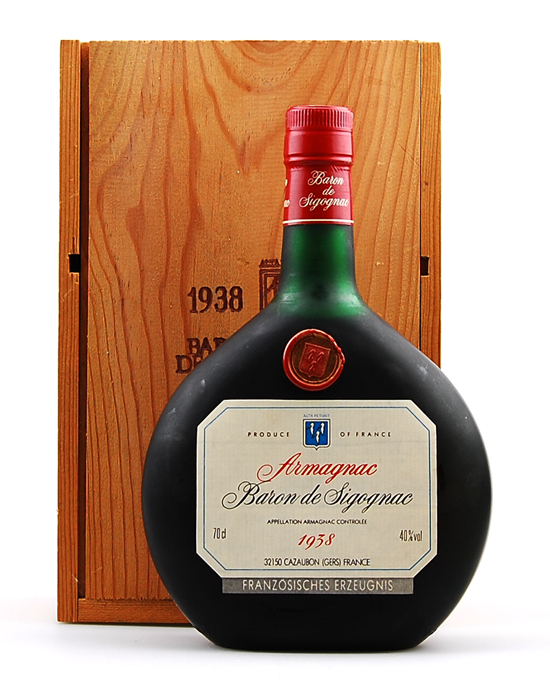 Armagnac 1938 Armagnac Baron de Sigognac
