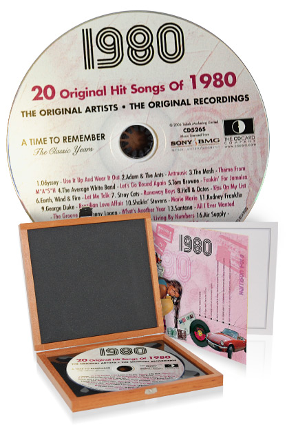 CD 1980 Musik-Hits in Luxusbox