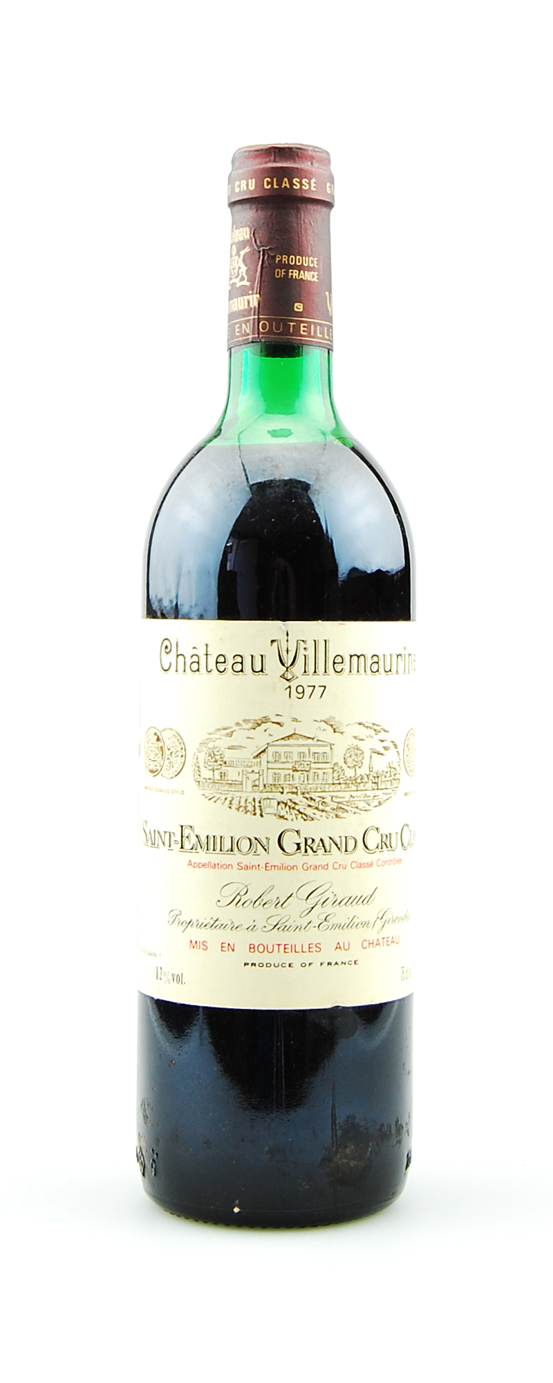 Wein 1977 Chateau Villemaurine Grand Cru Classe