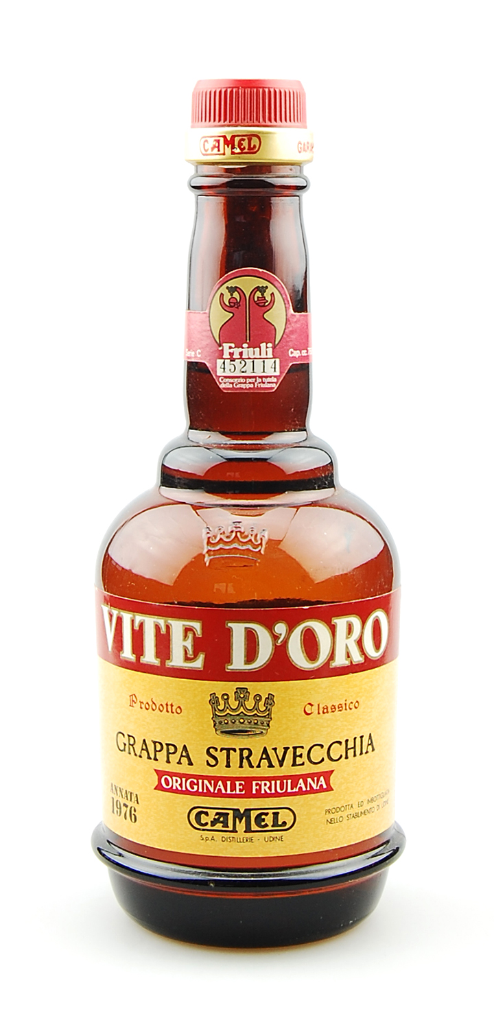 Grappa 1976 Vite d'Oro Camel Stravecchia Friulana