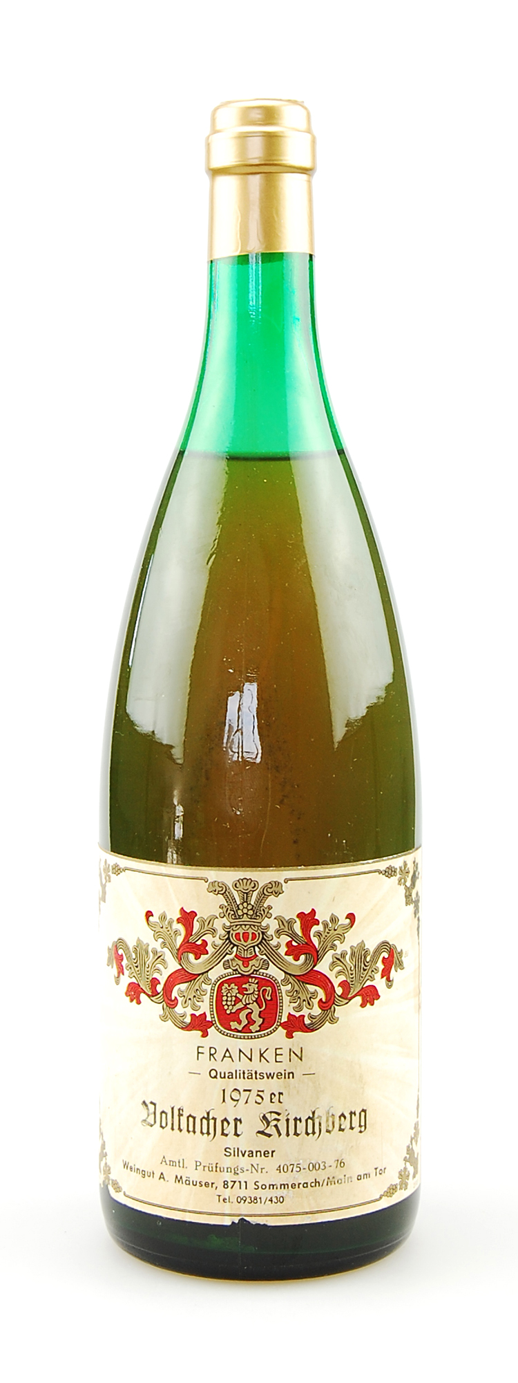 Wein 1975 Volkacher Kirchberg Silvaner