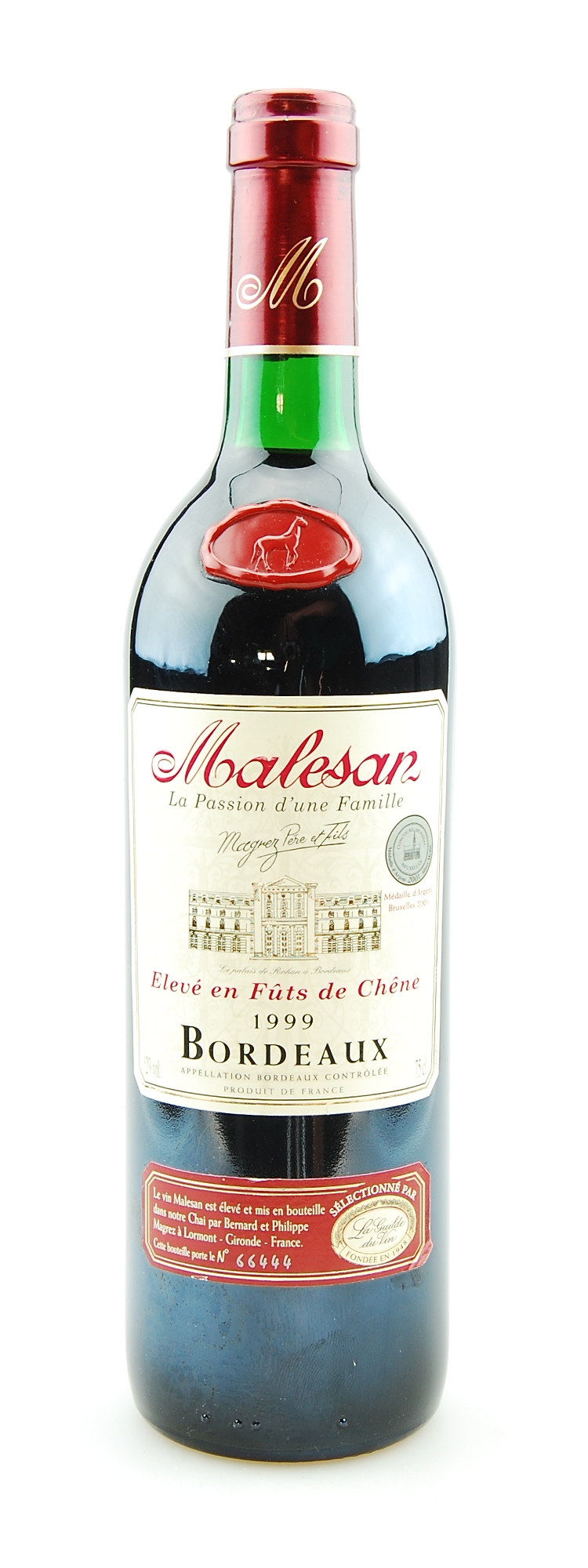 Wein 1999 Bordeaux Malesan Magrez Pere et Fils