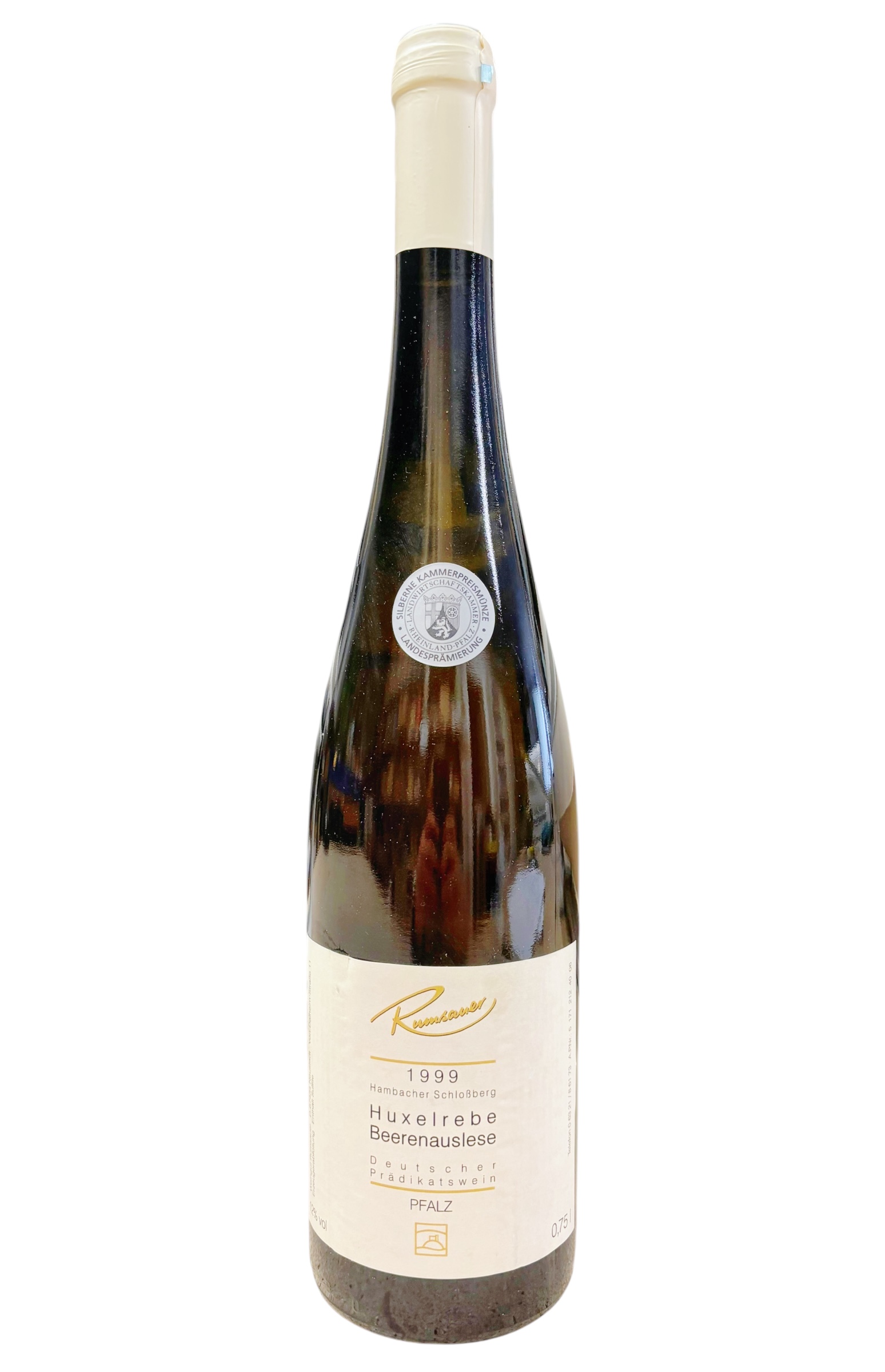Wein 1999 Huxelrebe Beerenauslese Hambacher Römerbrunnen