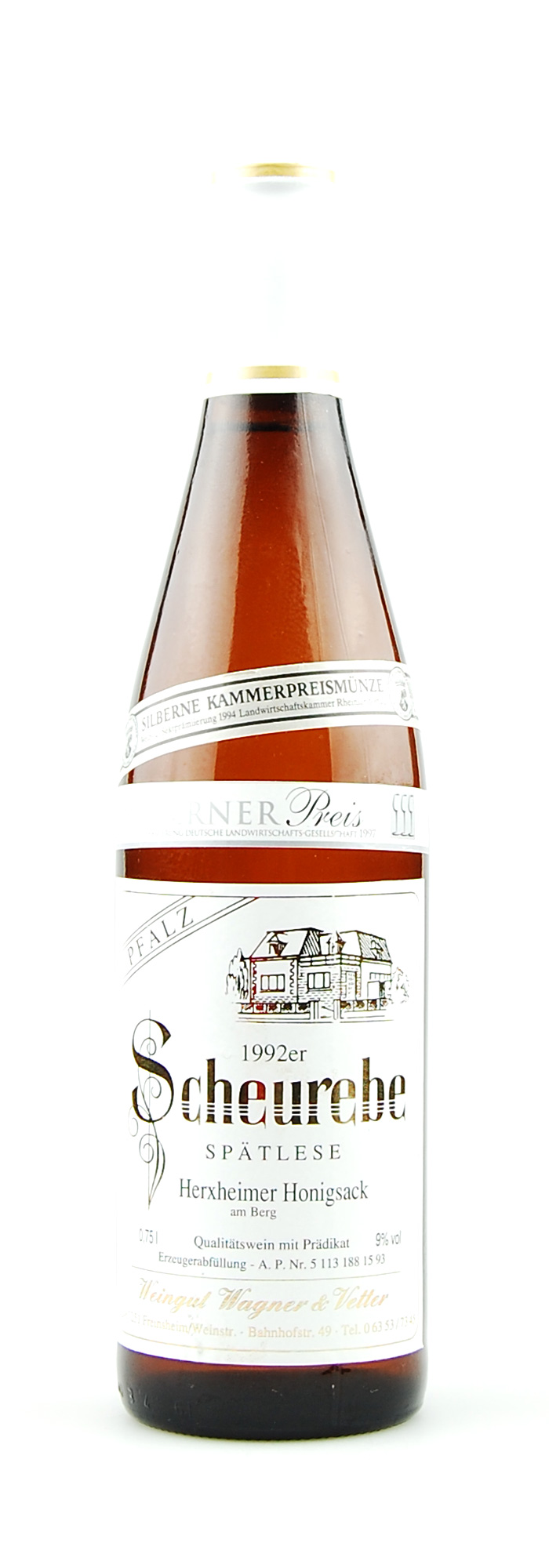 Wein 1992 Herxheimer Honigsack Scheurebe Spätlese