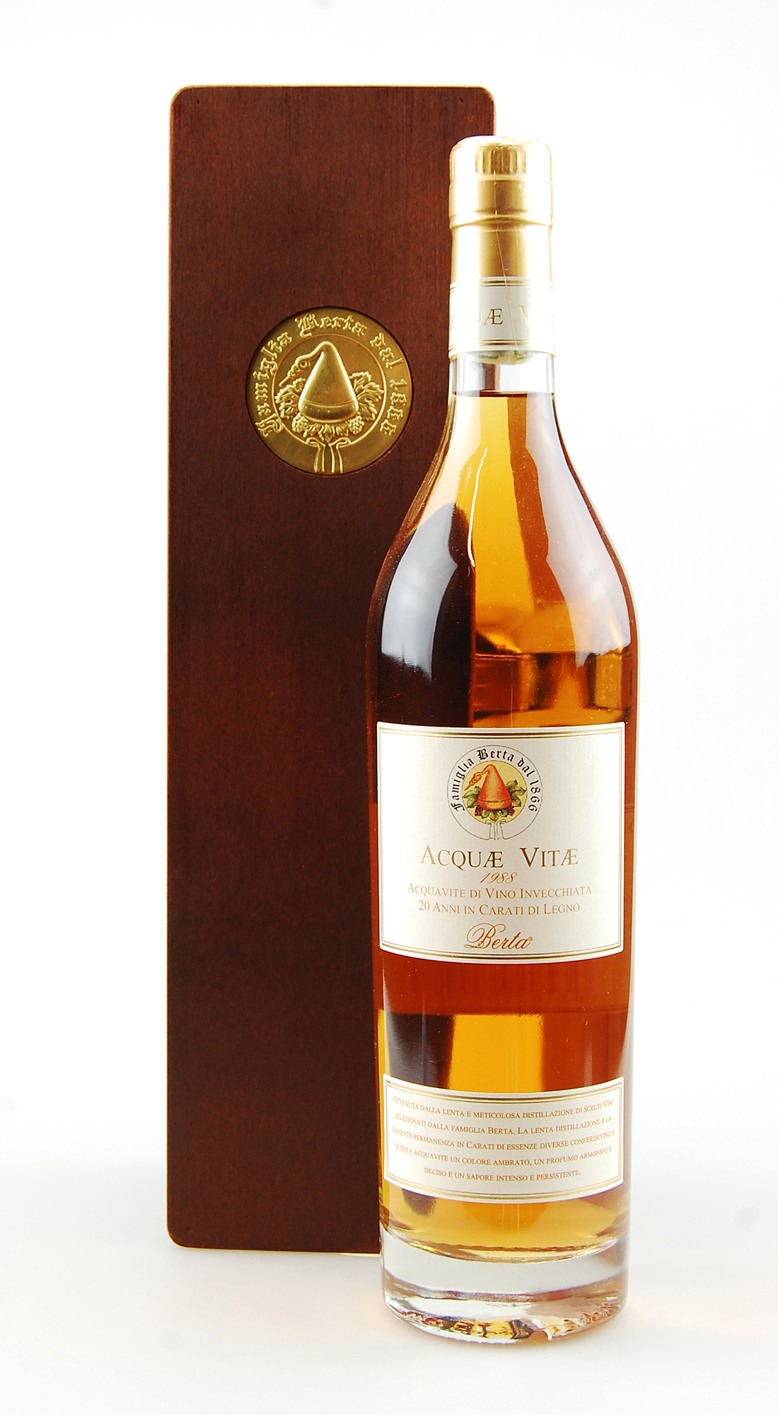 Grappa 1988 Acquavite di Vino Berta Invecchiato