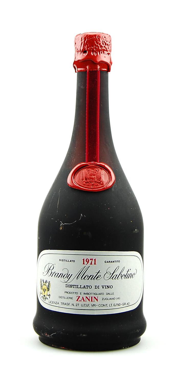Brandy 1971 Monte Sabotino Zanin Distillato di Vino