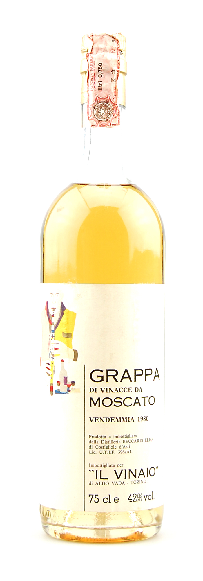 Grappa 1980 di Vinacce da Moscato Elio Beccaris