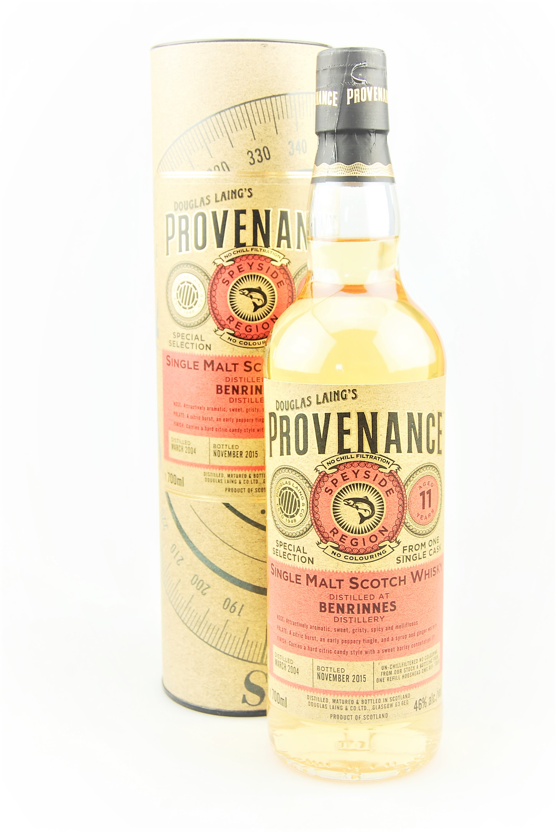 Whisky 2004 Benrinnes 11 Jahre Provenance Douglas Laing