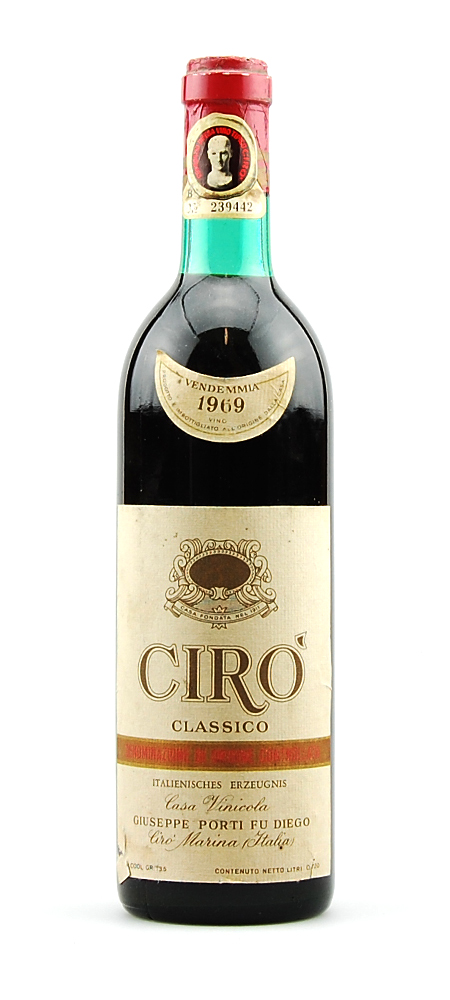 Wein 1969 Ciro Classico Giuseppe Porti fu Diego
