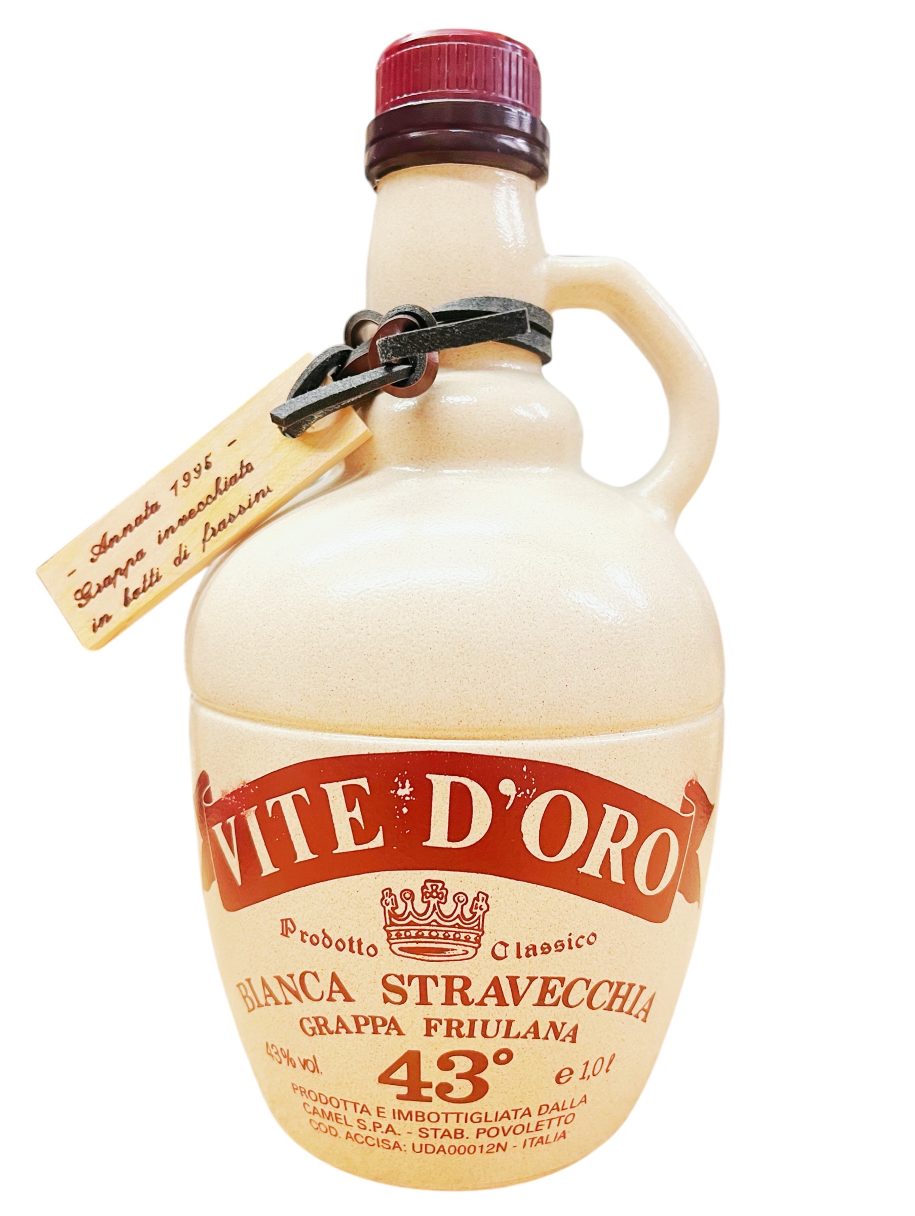 Grappa 1995 Vite d'Ora Camel Bianca Stravecchia